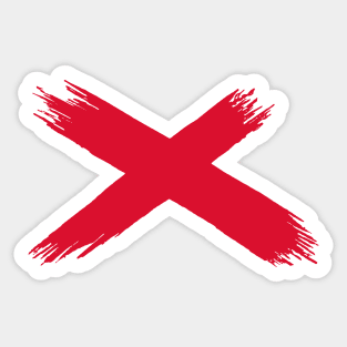 X (Red) Sticker